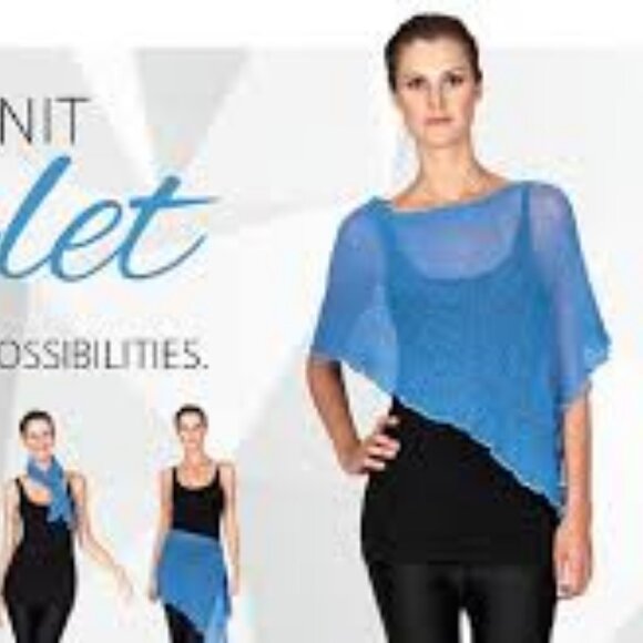 NEW! Sharanel Caplet in colour mango - many different ways to wear this (4534 - Picture 4 of 6